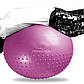 М'яч для фітнесу PowerPlay 4003 75см Бузковий, фото 3