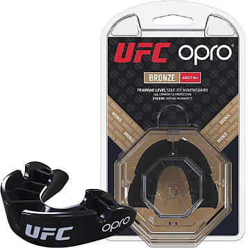 Капа OPRO Bronze UFC Hologram Black (art.002258001)