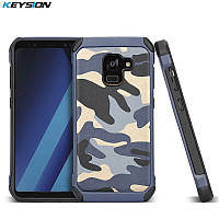 Samsung A8 Plus 2018 Защитный противоударный чехол бампер Military АРМИЯ NAVY