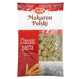 Макаронні вироби Makaron Polski Classic Pasta Черепашки 1 кг Польща