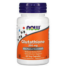 Глутатион NOW Foods "Glutathione" 250 мг (60 капсул)