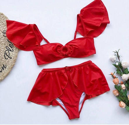 Жіночий роздільний купальник із крильцями, фото 1