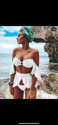 Жіночий роздільний купальник із крильцями, фото 2