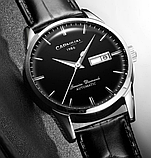 Найкращий красивий механічний годинник — японський механізм на шкіряному ремінці, фото 4