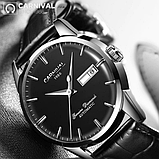 Найкращий красивий механічний годинник — японський механізм на шкіряному ремінці, фото 3