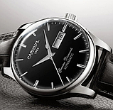 Найкращий красивий механічний годинник — японський механізм на шкіряному ремінці, фото 5