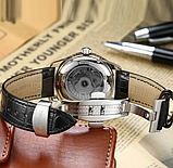Найкращий красивий механічний годинник — японський механізм на шкіряному ремінці, фото 8