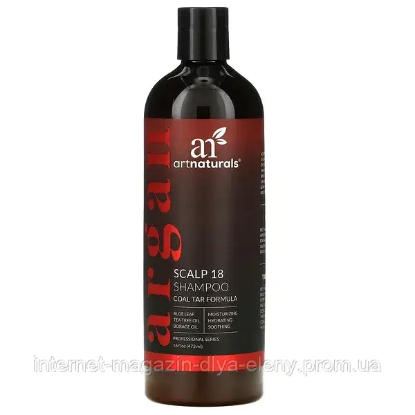 Аналог Т гель "Artnaturals, Scalp 18 Shampoo, Coal Tar Formula" 473 ml