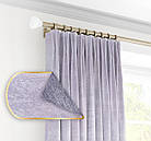 Ціна за 3 м! Штори мікровелюр двухсторонні турецькі Колір: сірий, фото 2