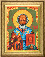 Набор для вышивки крестиком Икона Святой Николай Чудотворец Zweigart Madeira мулине 30х40 см
