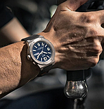 Годинник класичний з японським механізмом незвичайний стильний з автопідзаводом зі шкіряним ремінцем, фото 8