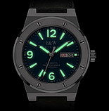 Годинник класичний з японським механізмом незвичайний стильний з автопідзаводом зі шкіряним ремінцем, фото 4