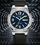 Годинник класичний з японським механізмом незвичайний стильний з автопідзаводом зі шкіряним ремінцем, фото 10