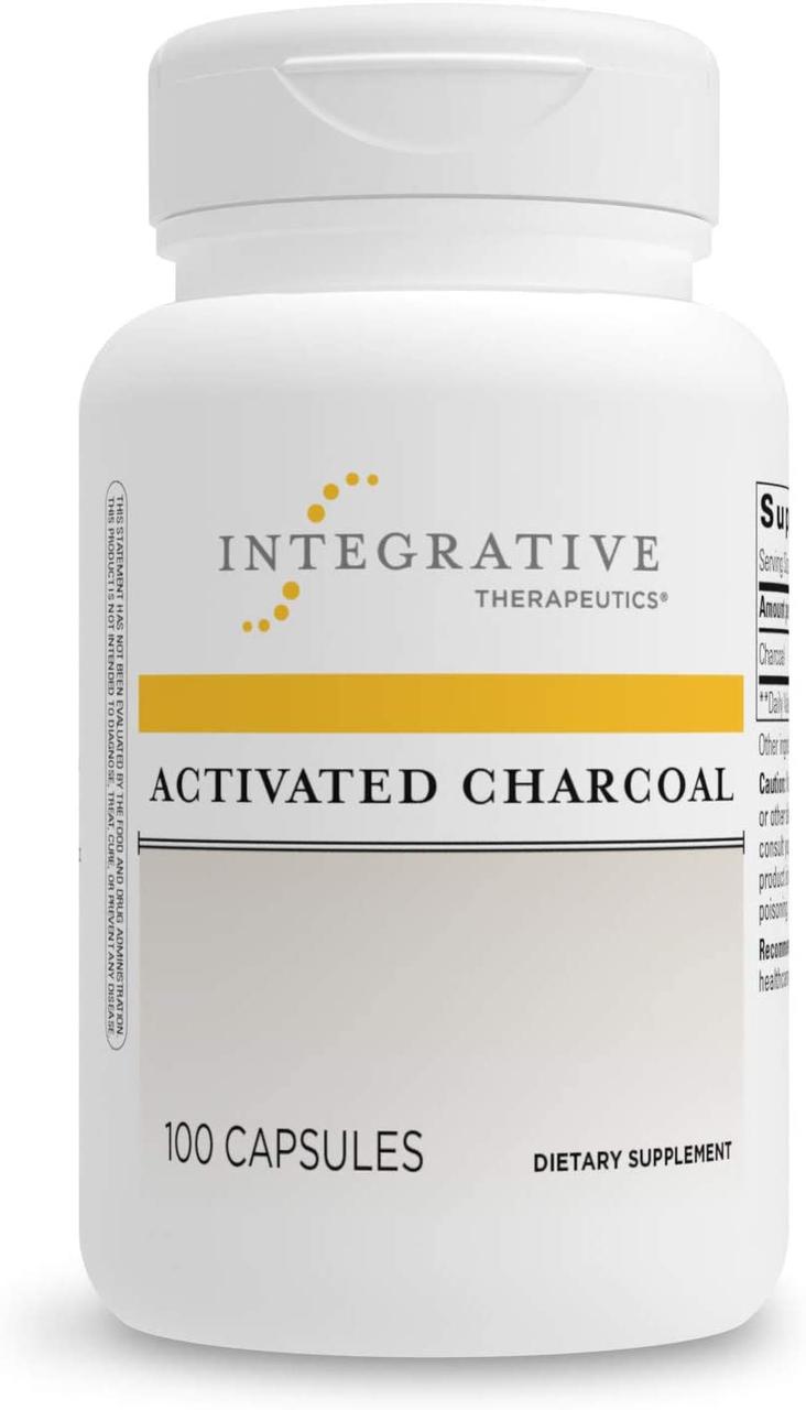 Integrative Therapeutics Activated Charcoal / Активоване вугілля Сорбент 100 капсул