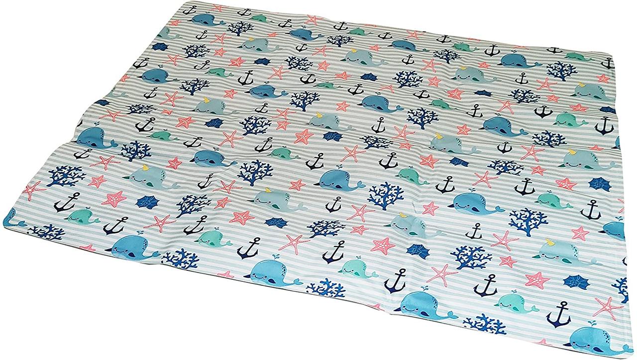 Охлаждающий коврик для собак 65*50 см Croci Fresh Sea print - фото 1 - id-p1418540032
