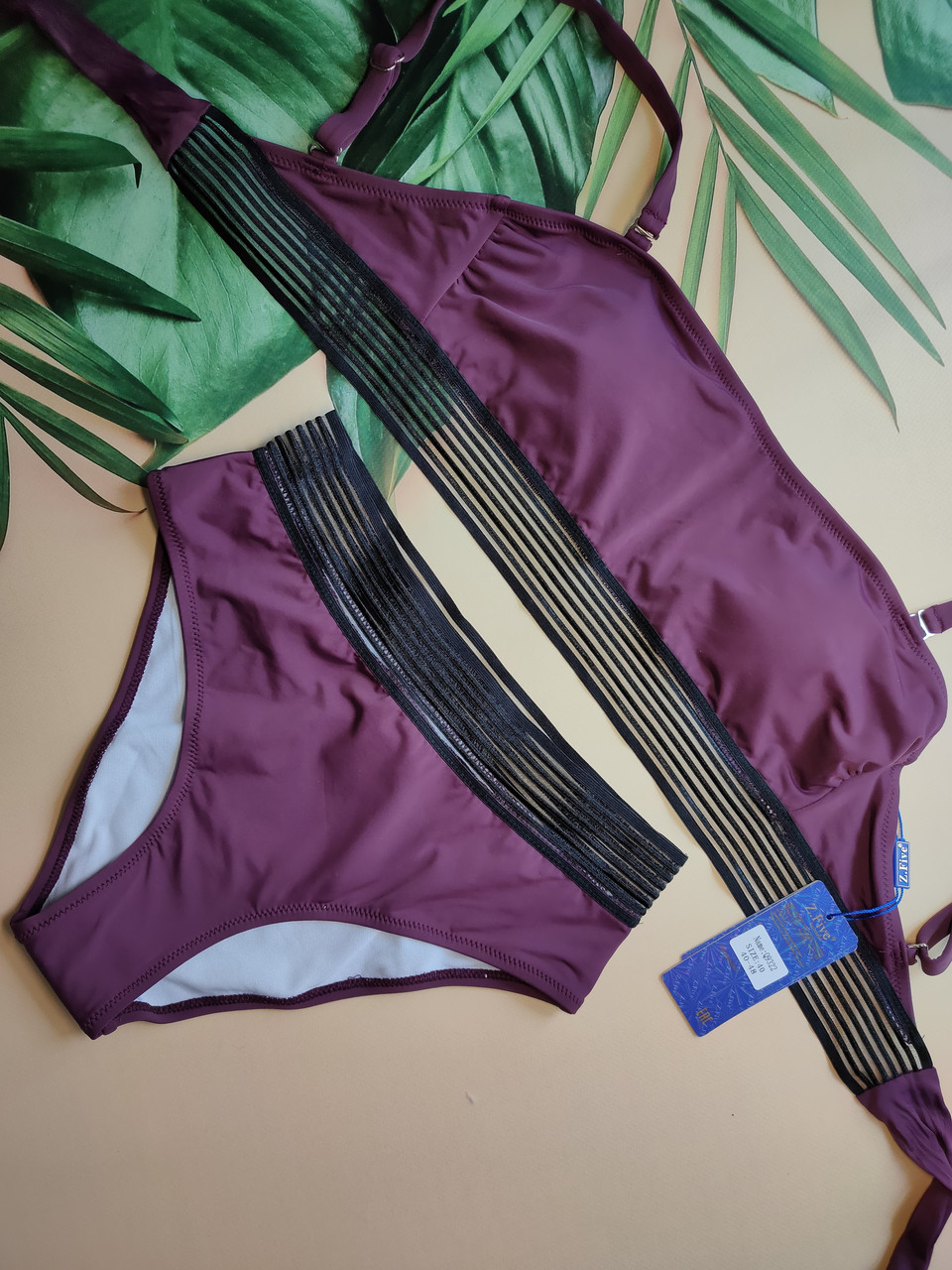 Купальник раздельный Z.Five 9322 Эрна бургунди (В НАЛИЧИИ ТОЛЬКО 46 48 50 52 54 УКР р-ры)