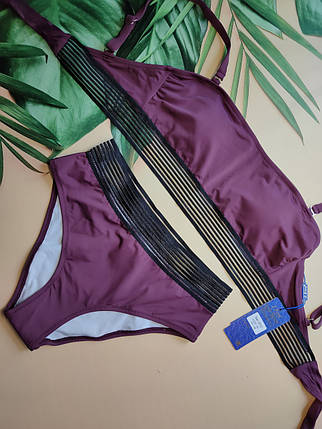 Купальник раздельный Z.Five 9322 Эрна бургунди (В НАЛИЧИИ ТОЛЬКО 46 48 50 52 54 УКР р-ры), фото 1