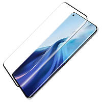 Захисне 3D скло для Xiaomi Mi 10 чорне зігнуте