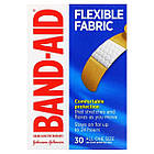 Band Aid, Лейкопластирні пов'язки, гнучка тканина, 30 пов'язок, фото 2