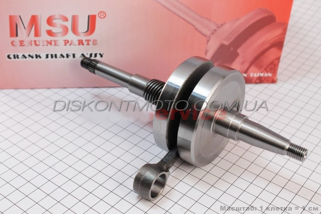 Коленвал DIO AF18 (Хонда ДИО 18) TACT AF24 (тонкий Вал, 12мм) MSU ...