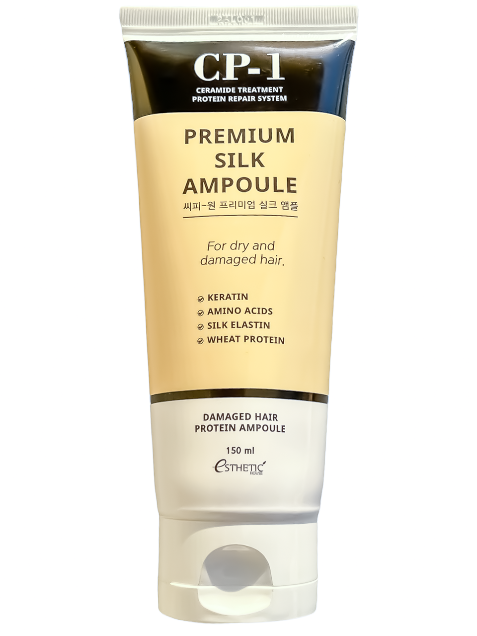 Відновлююча незмивна сироватка для волосся з протеїнами шовку CP-1 Premium Silk ampoule, фото 1