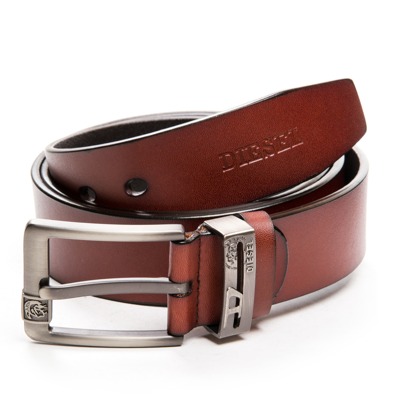 Ремінь чоловічий шкіряний DS-LD30011 light-brown