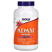 Мультивітаміни для чоловіків NOW Foods "ADAM" (180 гелевих капсул)