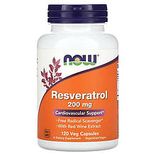 Ресвератрол NOW Foods "Natural Resveratrol" 200 мг (120 капсул)