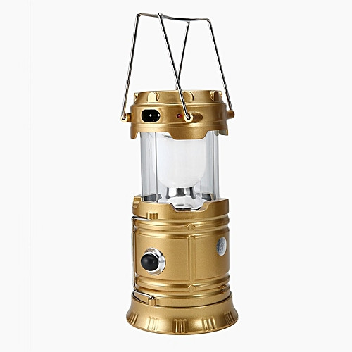 Ліхтар кемпінговий RIAS CL-5800T на сонячній батареї Gold (3_01339), фото 1