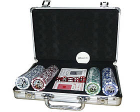 Покерний набір в алюмінієвому кейсі на 200 фішок із номіналом No200N (3_01381)