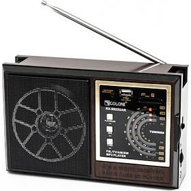 Радіоприймач акумуляторний Golon RX-9922 MP3+USB+MicroSD Brown (3_01622)