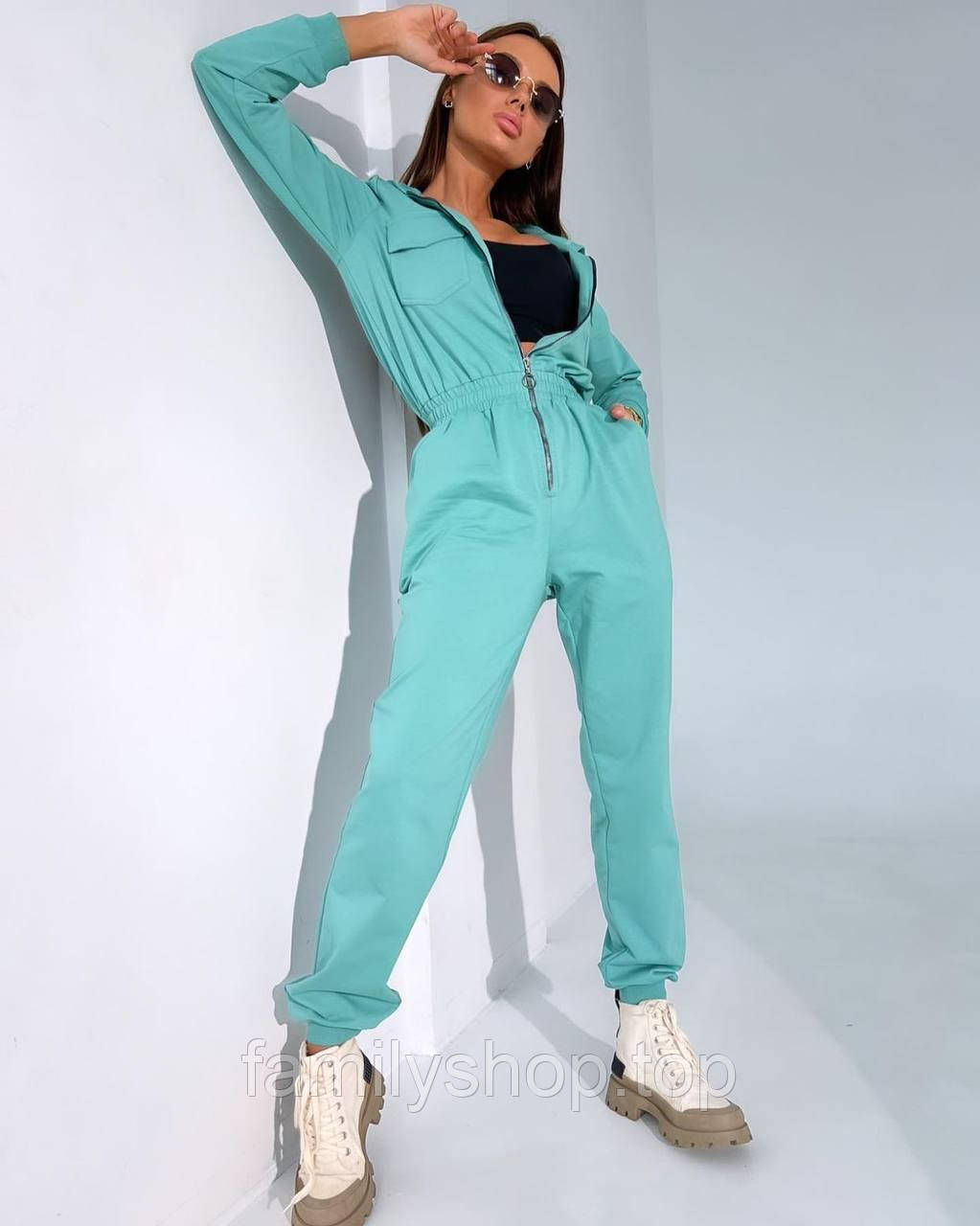 Женский Комбинезон с Капюшоном на Молнии, Большие Размеры L, XL, Много ...