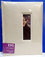 Фотоальбом EVG 15x20x100 BKM68100 Doris white с рамкой для фото на обложке