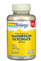 Solaray, High Absorption Magnesium Glycinate, Глицинат магния, магний глицинат, 350 мг, 120 капсул