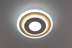 Сучасний круглий світильник стельовий LED для кімнати кухні ванної 25138 Білий 4х25х25 см. артикул 3651242