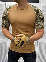 Футболка Убакс тактическая пиксель койот Военная рубашка Убакс рукава камуфляж (DB-11076) XL