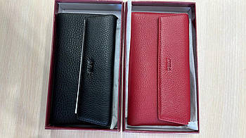 Гаманець жіночий на магніті в різних кольорах із натуральної шкіри Kabir