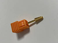 Фреза для маникюра твердосплав оранжевая мелкой насечки