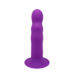 Ділдо з присоском Adrien Lastic Hitsens 3 Purple, відмінно для страпона, діаметр 4,1 см, довжина 18,2 см