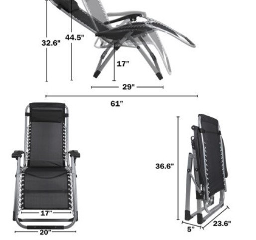 Шезлонг раскладной усиленный - складное кресло - фото 6 - id-p1305965513