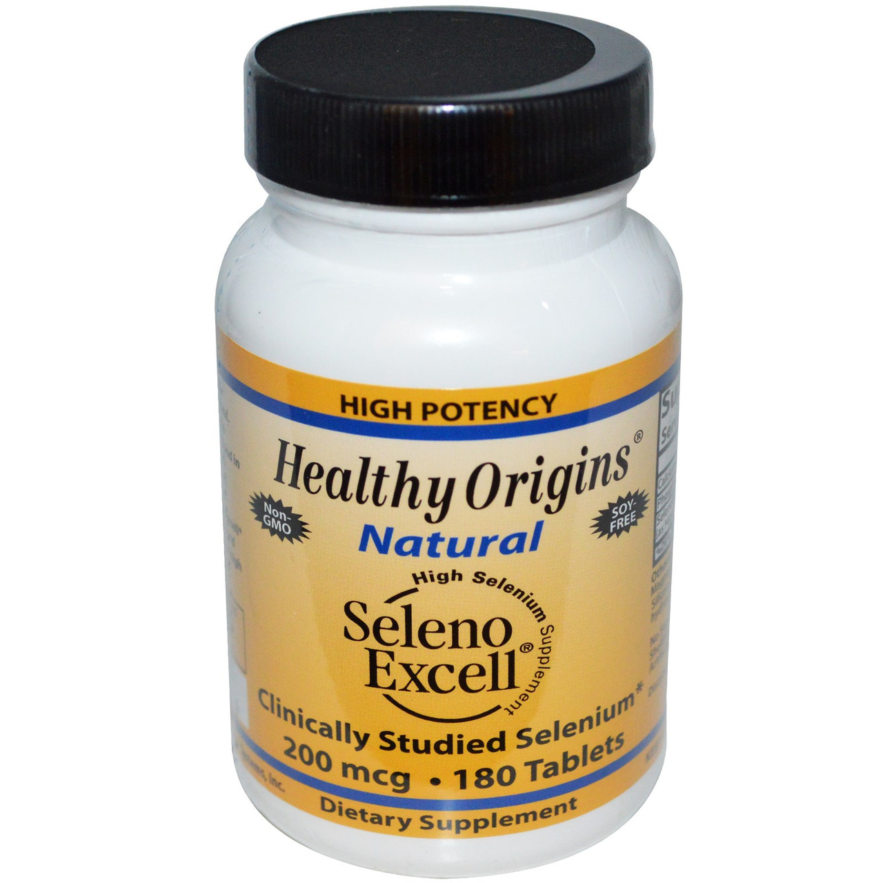 Органічний селен Seleno Excell, Healthy Origins, 200 мкг, 180 таблеток, фото 1