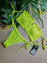 Купальник раздельный в РУБЧИК -топ Fuba Катрин 22302 лимон(В НАЛИЧИИ ТОЛЬКО 46 УКР р-ры), фото 3