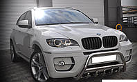 Кенгурятник 42 мм для BMW X6 2006+ Защита заднего бампера дуги пороги