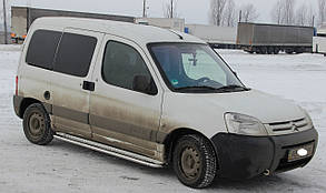 Бічний захист пороги майданчик Citroen Berlingo 98-08, 08+ захист заднього бампера дуги пороги