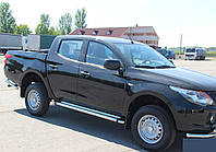 Боковая защита пороги площадка Mitsubishi L 200 96-06 07-10 10-15 15+ Кенгурятник дуги пороги