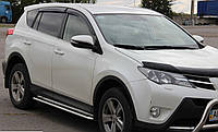 Боковая защита пороги площадка Toyota RAV4 2013-2016 кенгурятник защита бампера дуги пороги