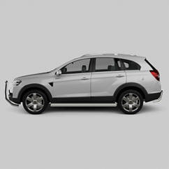 Бічний захист пороги труби Chevrolet Captiva 2006+ 2011+ захист заднього бампера дуги пороги