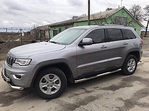 Бічний захист пороги труби Jeep Grand Cherokee 2018+ кенгурятник захист бампера дуги пороги