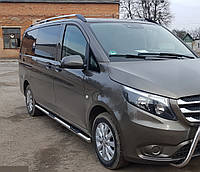 Боковая защита пороги трубы Mercedes Vito 2014+, 1997-03, 2003-09, 2010-14 Защита заднего бампера дуги