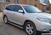 Бічний захист пороги труби Toyota Highlander 2007-2013 кенгурятник захист бампера дуги пороги